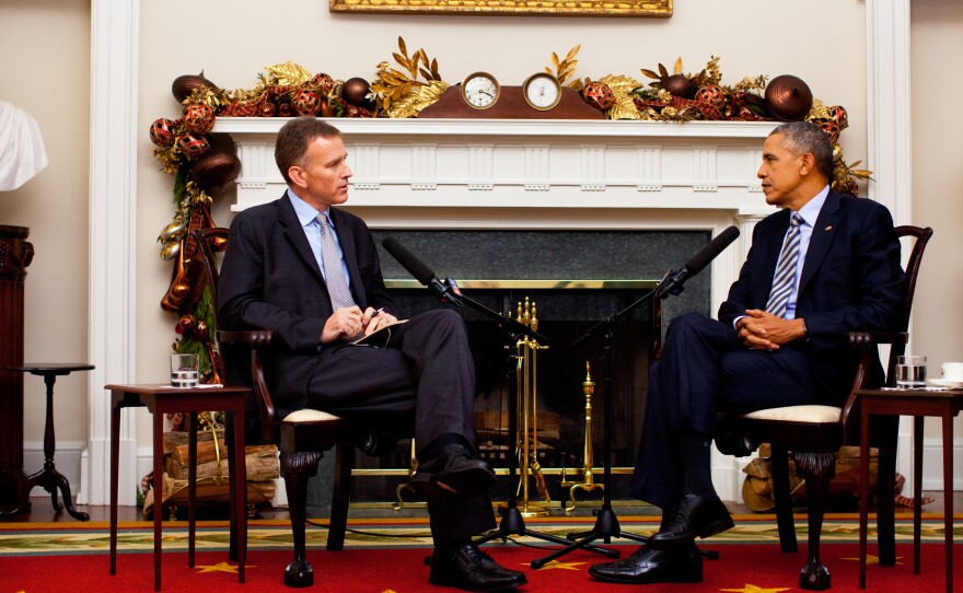 NPR's Steve Inskeep interviews President Obama at the White House.