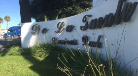 A sign marks the De La Fuente Business Park in Otay Mesa, Nov. 17, 2015.