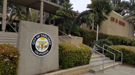 A sign for the City of Carlsbad, April 4, 2018. 