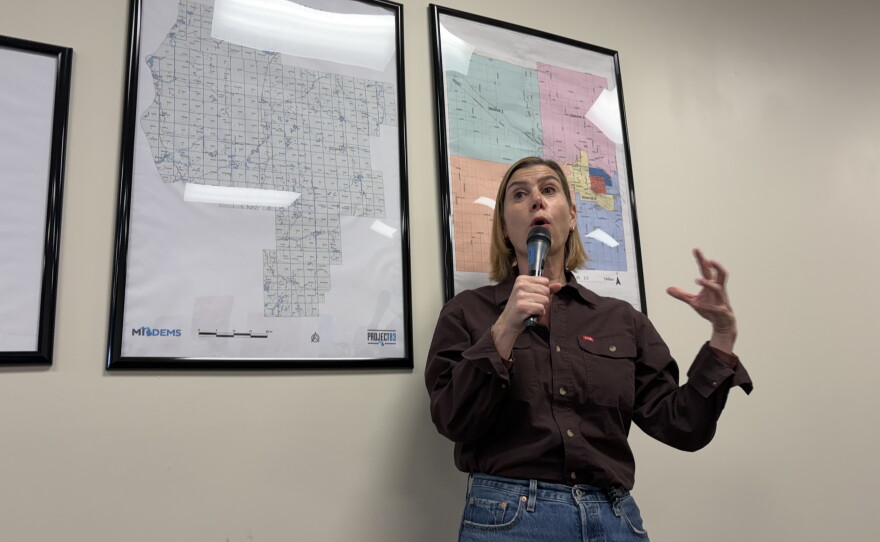 "Good Midwesterners, good Michiganders, are pragmatists," Sen. Elissa Slotkin, D-Mich. told a meeting of the Midland County Democrats in August.