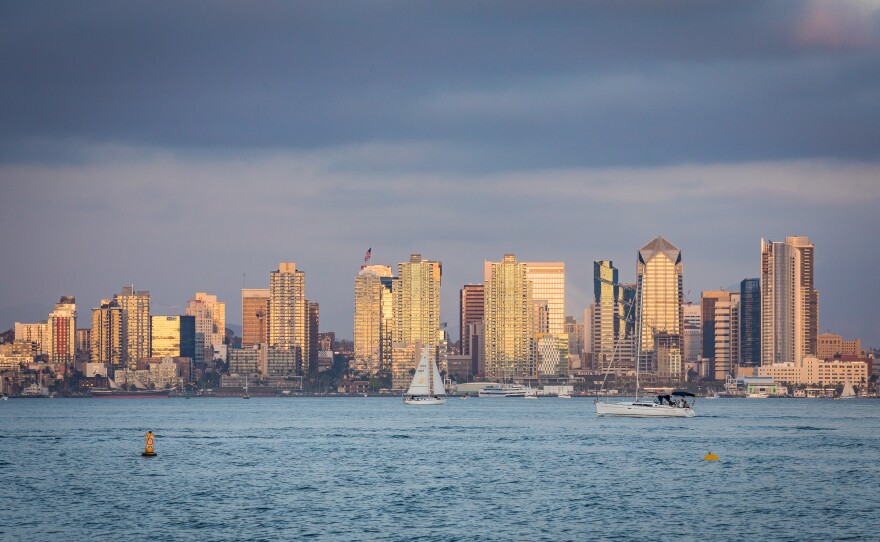 The San Diego skyline pictured in this undated photo. 