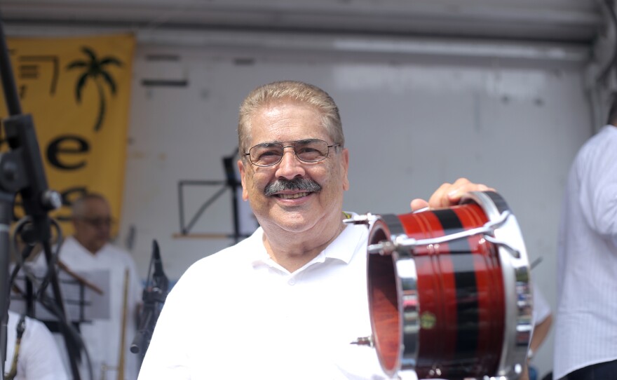Johnny "Dandy" Rodriguez, Jr. percussionist, The Mambo Legends Orchestra.