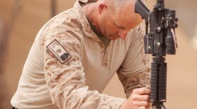 Marine in Afghanistan mourns fallen comrade 
