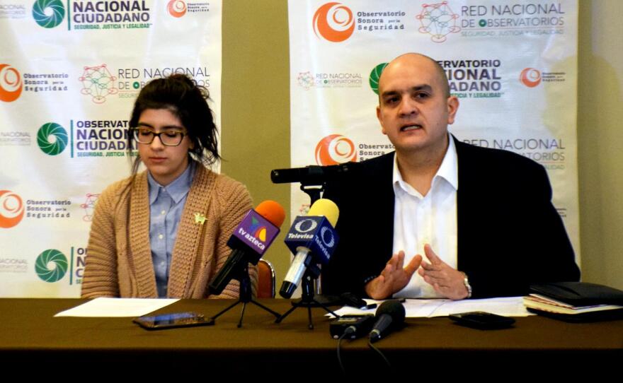 Emilio Hoyos (left) leads a citizens group that is pushing for a more systematic and transparent approach to fixing corruption and low morale among Sonoran police forces.