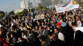 Anti-government protesters continue to congregate in Tahrir Square on the morning of January 31, 2011 in central Cairo, Egypt. 