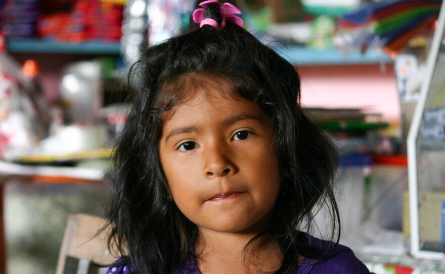 "I don't like vaccinations," says Luz Milagros Leon, 4-year-old daughter of Fabian and Rina Leon. Nonetheless, she and her family participated in the Duke health study.