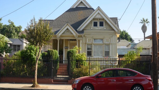 A single family home in South Central, Los Angeles on Sept. 4 2020.