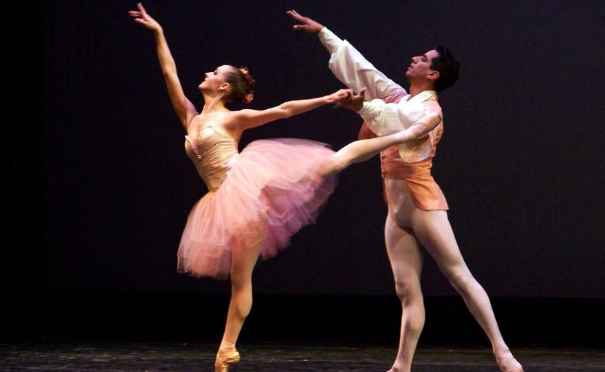 Dancers from City Ballet's Balanchine and Beyond program are featured in this undated photo.