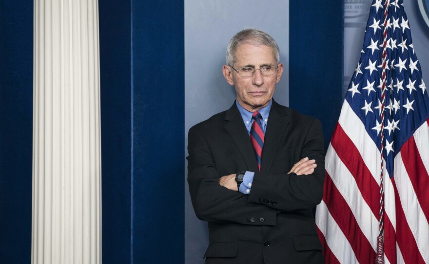 Anthony Fauci, director of the National Institute of Allergy and Infectious Diseases, has been a fixture at most of the president's daily coronavirus task force press briefings.