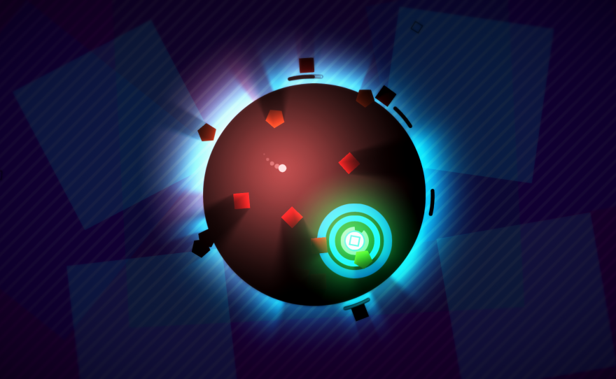 A screenshot from the game <em>HyperDot.</em>