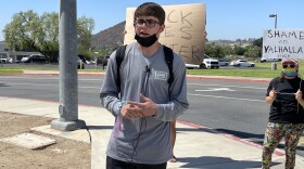 Valhalla High School Senior, Duncan Galvez, speaks about the fight he witnessed Tuesday morning outside of his school, Sept. 3, 2021.