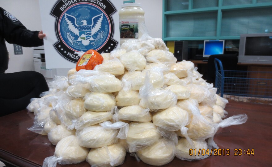 The 230 pounds of cheese uncovered by the CBP