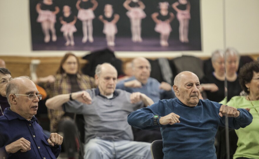 David's classes help seniors stretch and flex every part of their bodies.