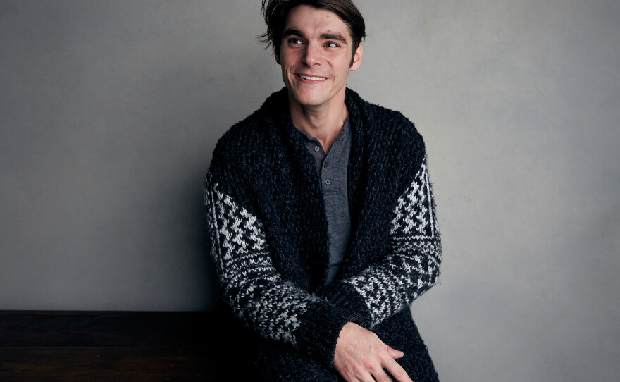 FILE - RJ Mitte poses for a portrait to promote the film, "Time Share", at the Music Lodge during the Sundance Film Festival, Jan. 20, 2018, in Park City, Utah.