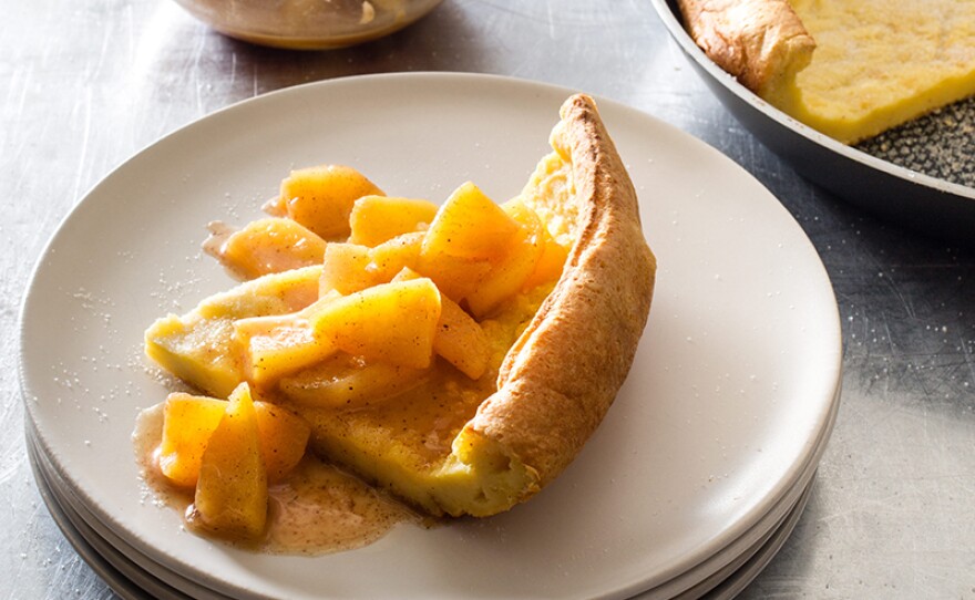 German pancake. In Season 18 of AMERICA'S TEST KITCHEN, hosts Bridget Lancaster and Julia Collin Davison head into the test kitchen to bring viewers equipment reviews, taste tests, and recipes for the home cook.