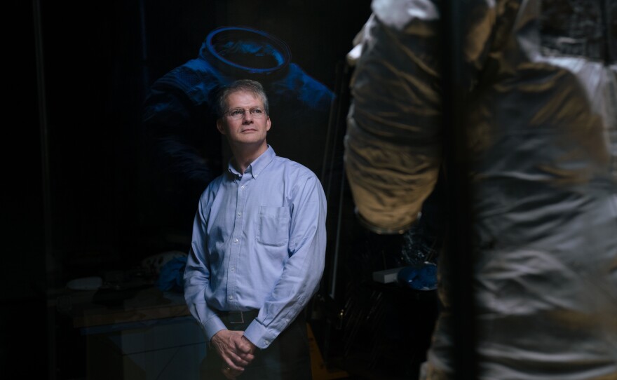 Malcolm Collum, the chief conservator for the Smithsonian's National Air and Space Museum. Collum led the team of technicians in charge of preserving the spacesuit Neil Armstrong wore on the moon.