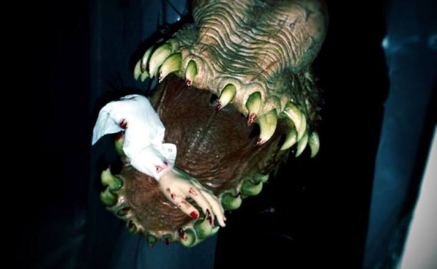 Spike, one of my home haunt Halloween props.