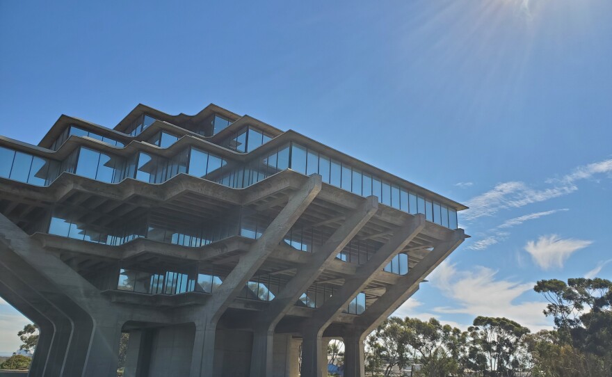 Geisel Library on the UC San Diego campus in La Jolla, Calif. is shown. Oct. 20, 2022.