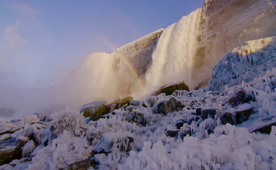 Niagara Falls in winter.