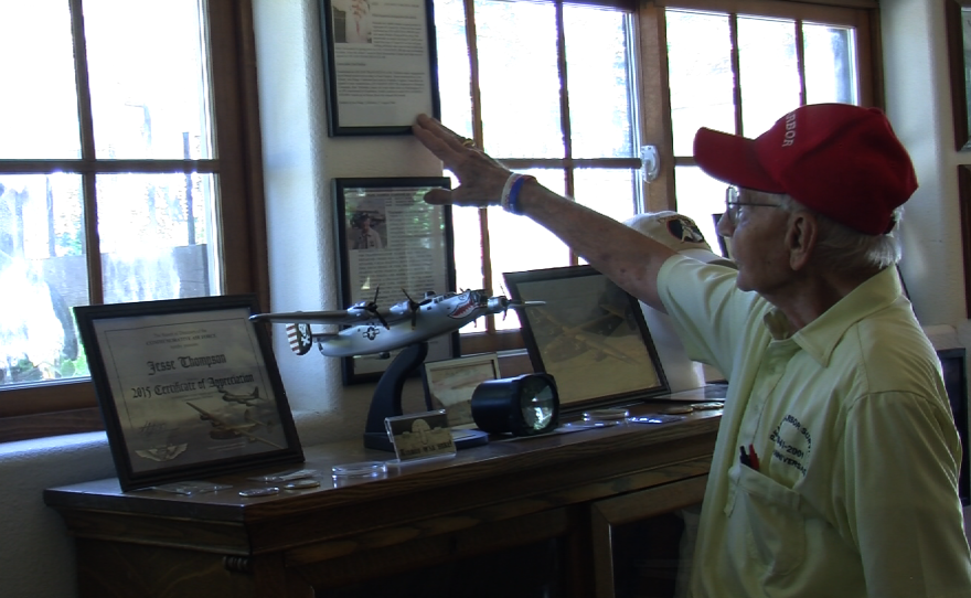 Stu Hedley, a Pearl Harbor survivor, shares his experiences of World War II, Aug. 5, 2015.