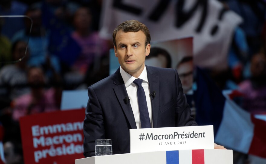 Emmanuel Macron is the presidential candidate of En Marche ("On The Move"), the party he founded.