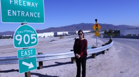 Alejandra Mier y Terán, Executive Director of the Otay Mesa Chamber of Commerce, looks forward to the opening of a new stretch of 905. 