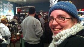 Lauren Way at the scene of San Diego's first Cash Mob last December, Make Good in South Park.