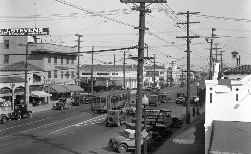 San Diego's North Park at University Ave. & 30th St. in 1928