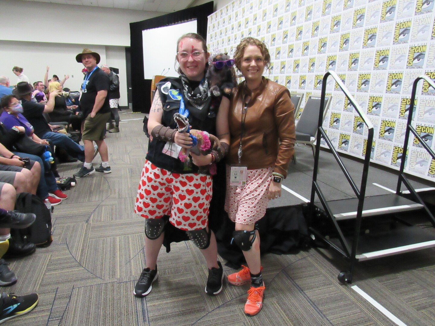 Fans of Matt Dinniman's "Dungeon Crawler Carl" cosplay as the Carl, the series' main character, on July 26, 2025.