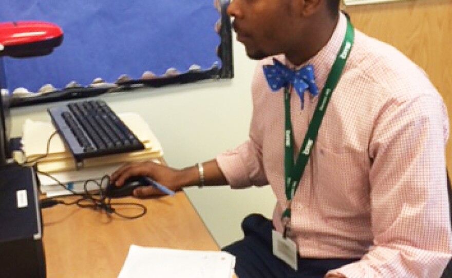 Johnathon Williams, now a TFA teacher, in 2014.