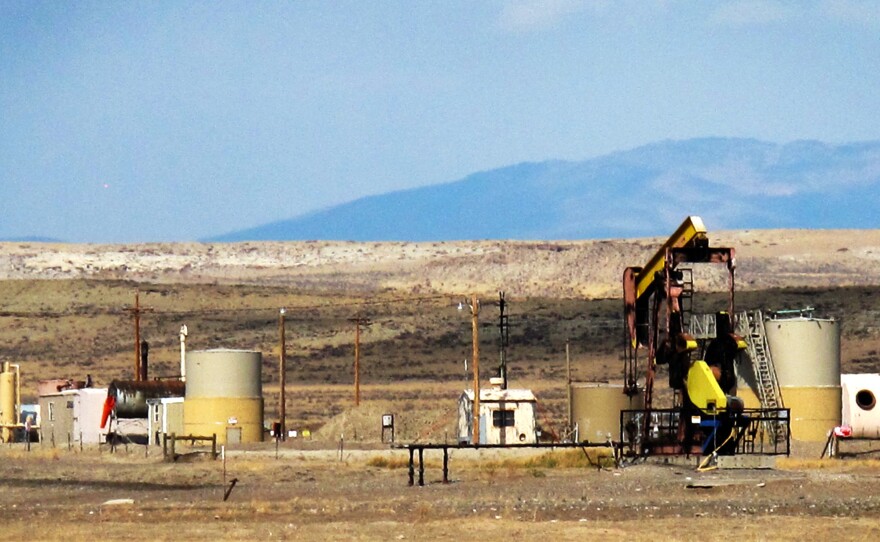 In most oil fields, the water that companies pump up with the oil gets reinjected deep underground. But the federal government allows a dozen oil fields on the Wind River Reservation in Wyoming to pump streams of this wastewater onto the land.