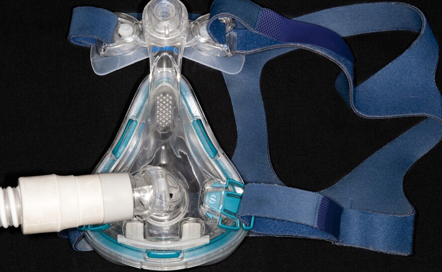 When worn at night, the mask of a CPAP (continuous positive airway pressure) machine delivers enough air pressure to keep the upper airway passages open. Blocked passages are behind the poor sleep and other symptoms associated with obstructive sleep apnea.