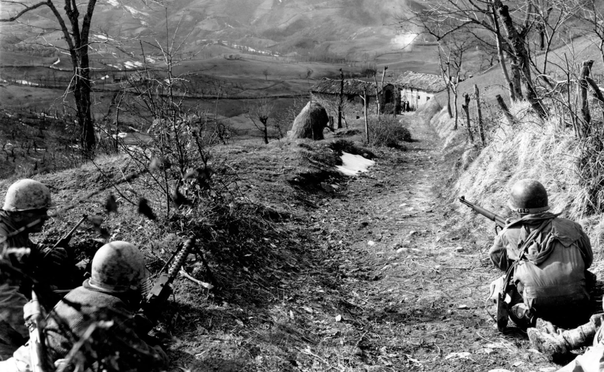 Historic photo from WWII featured in the film,"Bob Dole, Italy and World War II"