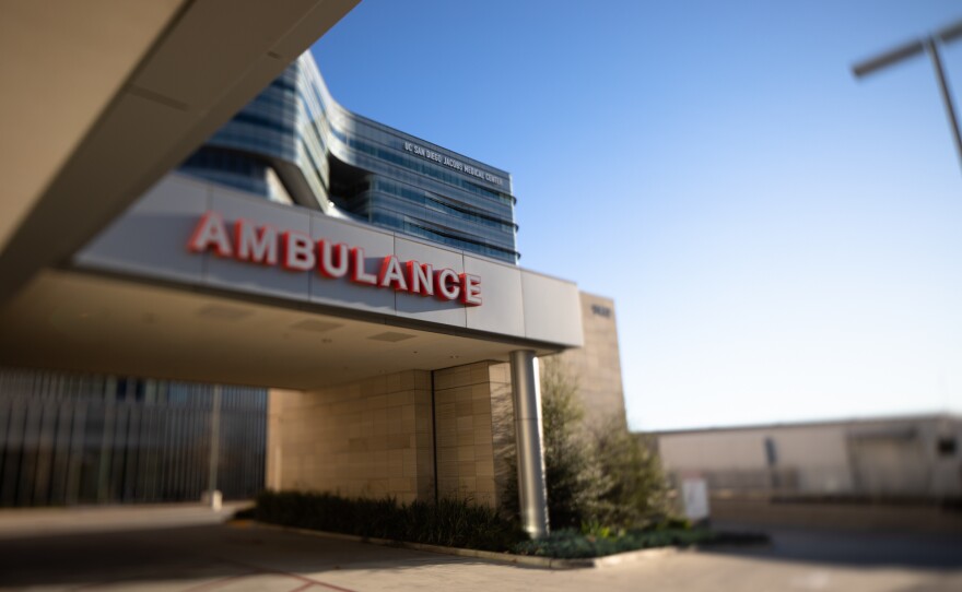 The UC San Diego Jacobs Medical Center is shown on Feb. 1, 2020. (Zoë Meyers/inewsource)