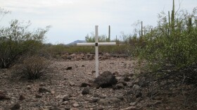 This summer the Maricopa County Sheriff's Office began to erect crosses marked with GPS coordinates in the places where bodies are discovered in the desert.