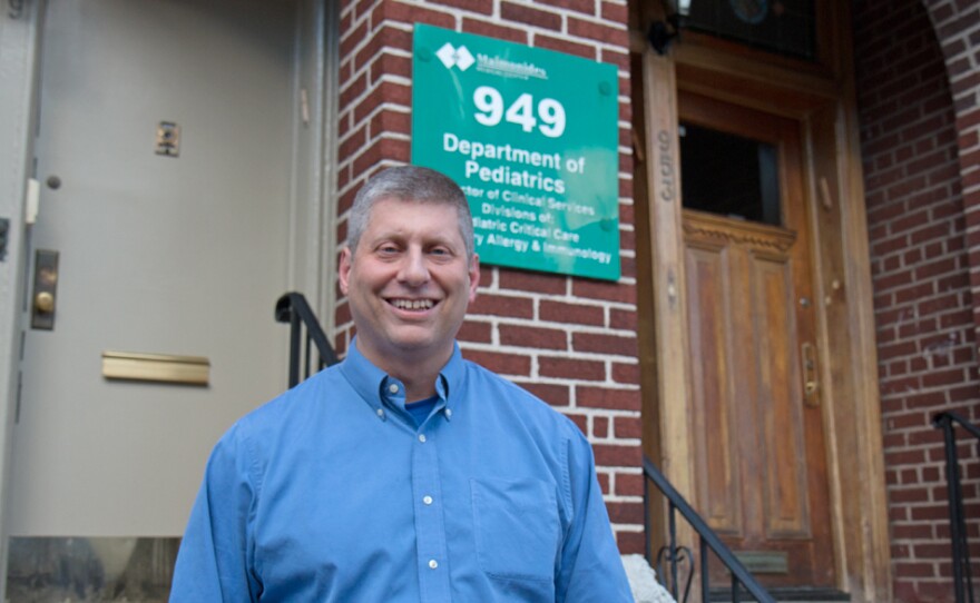 Dr. Joshua Needleman, a specialist in pediatric pulmonology, outside his office in Brooklyn, N.Y.