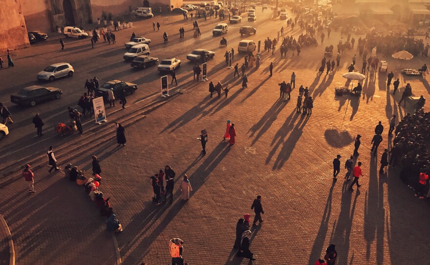 "Dusk." Morocco