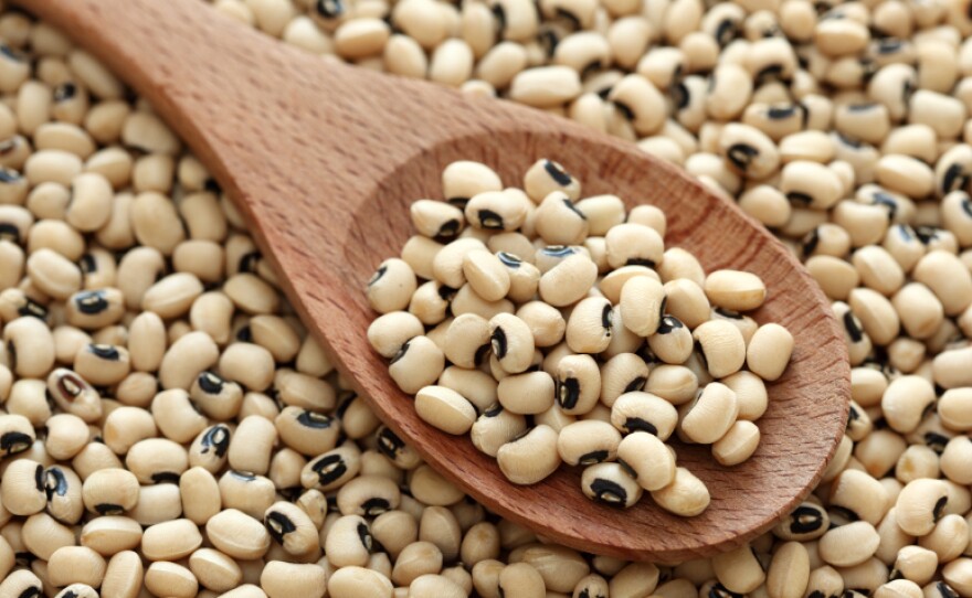 Black-eyed peas are a key ingredient in "Hoppin' John," a Southern New Year's staple.