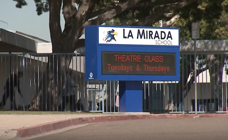 School officials found heavy metals and bacteria in the water at La Mirada Elementary School, Feb. 9, 2017.