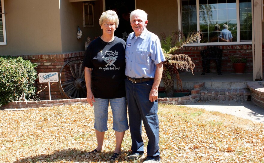 Pam and Lawrence Vieira have lived in their ranch house for nearly 40 years. During the drought, water from their well has slowed to a trickle.