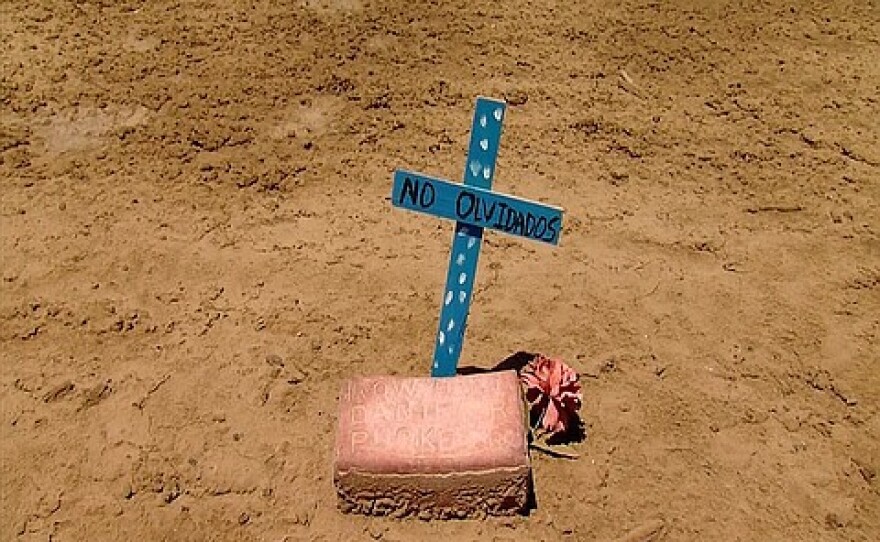 Hundreds of unidentified migrants are buried in this Imperial County cemetery, June 28, 2016.