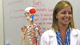 SDSU doctoral student Brittany Pogue says being a physical therapist is her dream job. 