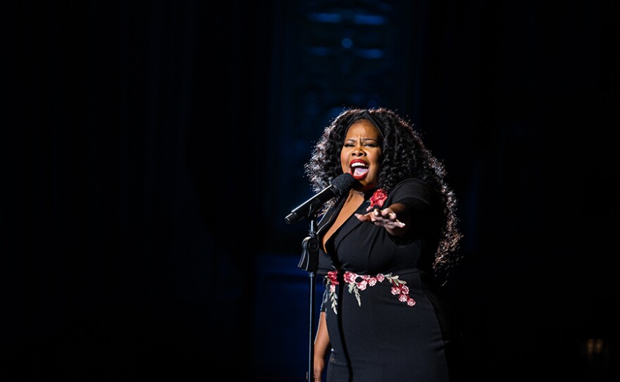 Amber Riley performs “Defying Gravity” on "WICKED IN CONCERT."