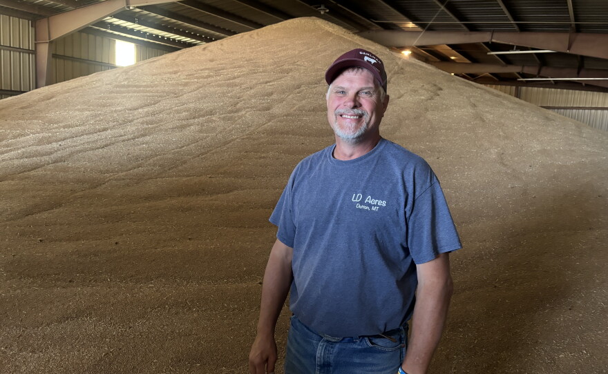 Lee Dahlman recently finished the wheat harvest on his family's farm near Dutton, Mont.