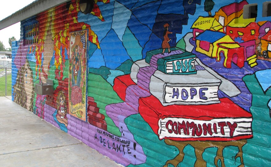 Pictured is a mural called "Dreams Do Come True" at Libby Lake Park in Oceanside, July 2, 2015.