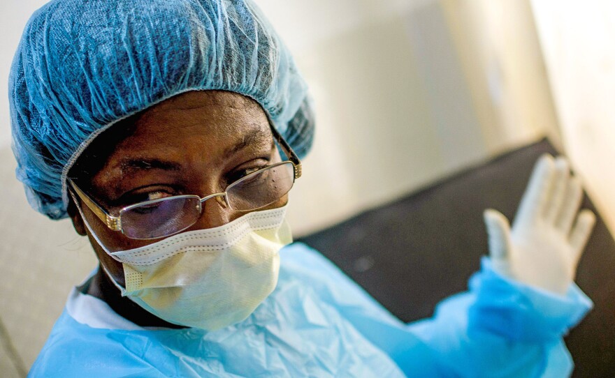 Ebola is scary, says Liberian physician Martha Zarway. But, she adds, "I'm a doctor, so we can't run away."