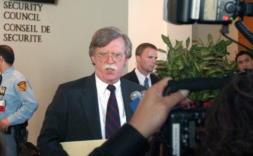 U.S. Ambassador to the United Nations John Bolton, shown here at the U.N. in 2006, served as George W. Bush's U.N. ambassador and undersecretary for arms control and international security.