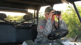 Mike Vickers runs the group Texas Border Volunteers, which patrols his ranch, and others in south Texas, that complain of illegal immigrants trespassing. Vickers says he has found bodies of immigrants on his land.