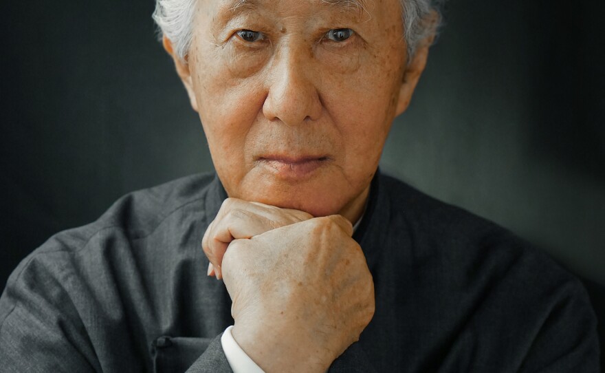 Arata Isozaki, winner of the 2019 Pritzker Prize, poses for a photograph. Isozaki is the eighth Japanese-born architect to win the prestigious prize.
