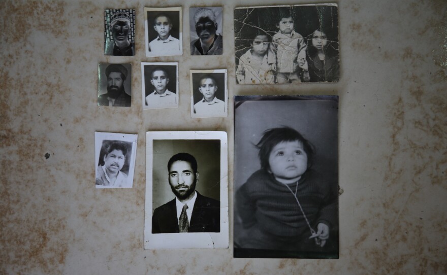 Some of the photographs that have never been collected at a photo studio in the west of Kabul.